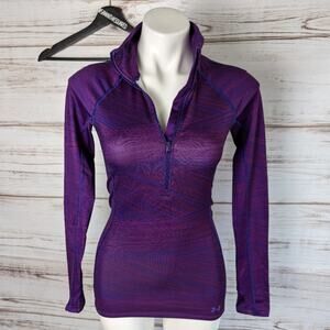 Under Armour Purple half zip pop over sz XS